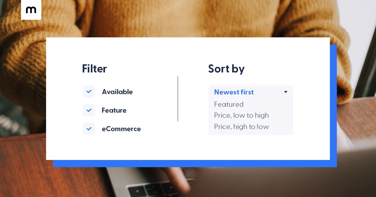 Improve customer experience with Mozello's all-new features &ndash; Sorting and Filters