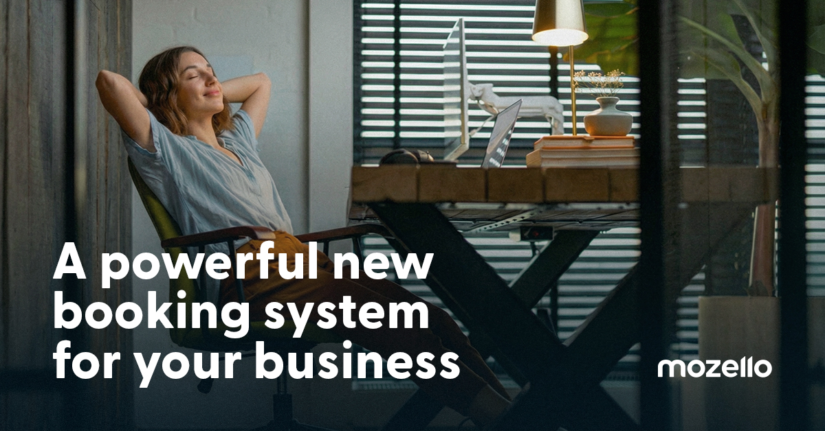 Powerful booking system for your website and business with Mozello