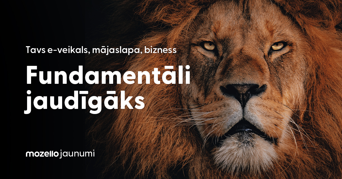 Mozello jaunumi: Tavs e-veikals, mājaslapa, bizness - fundamentāli jaudīgāks