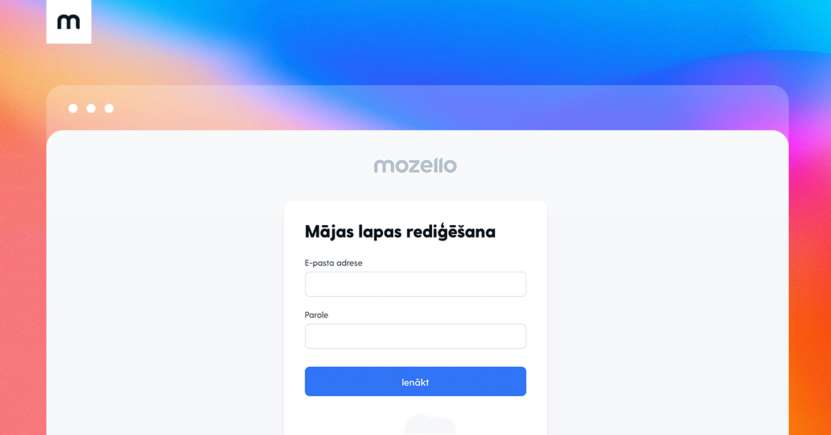 Pārvaldi piekļuvi mājaslapai un pievieno kolēģus ar Mozello lietotāju funkciju