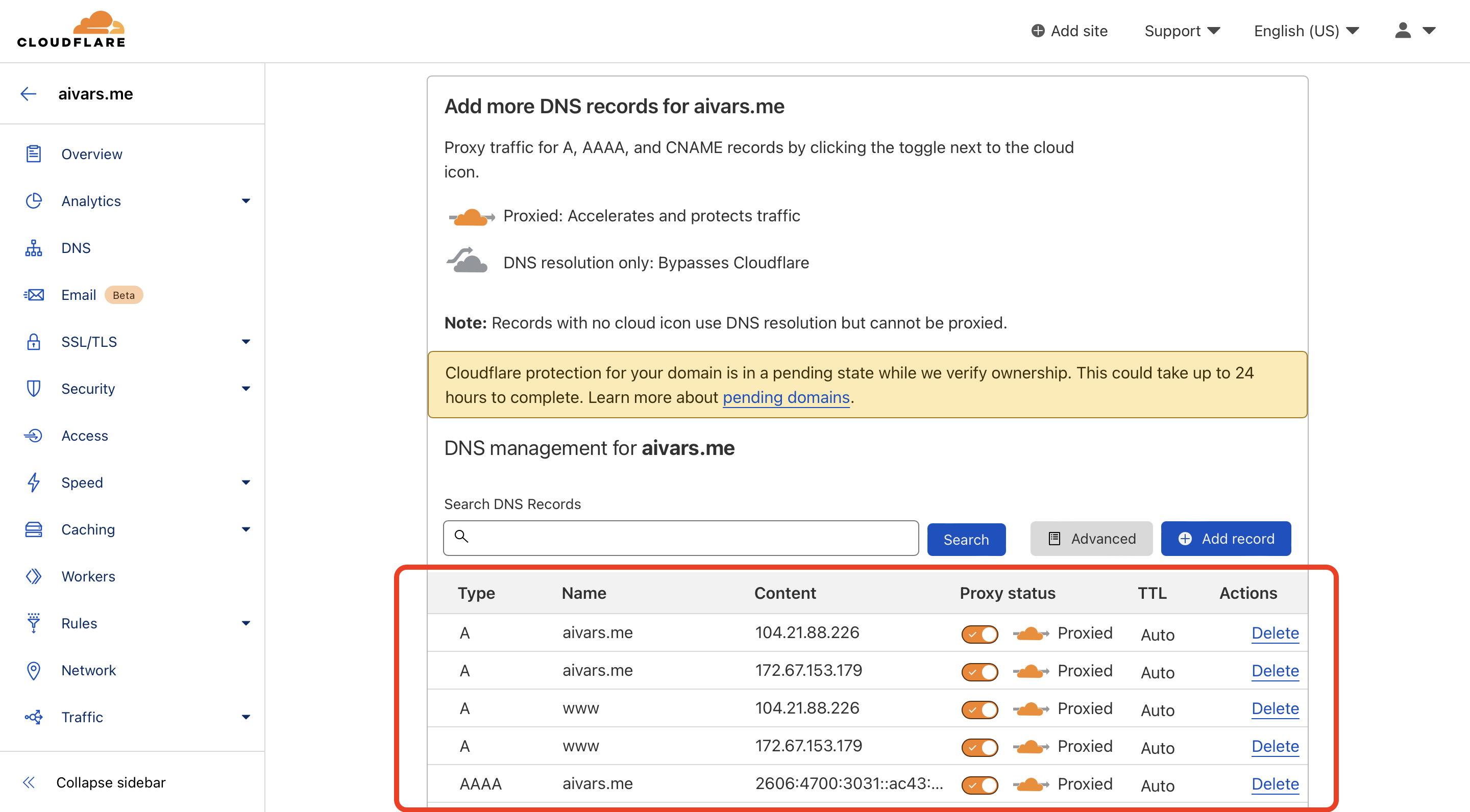 Mozello - How do I enable Cloudflare for a domain registered elsewhere?