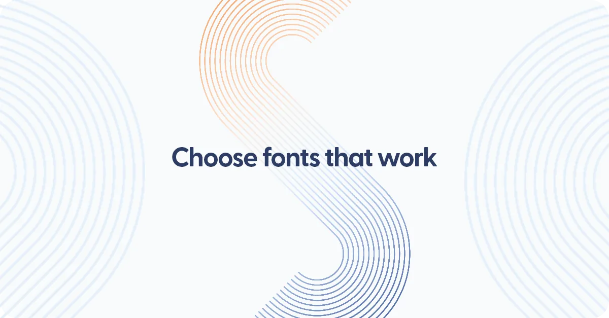 How to choose fonts for your website.