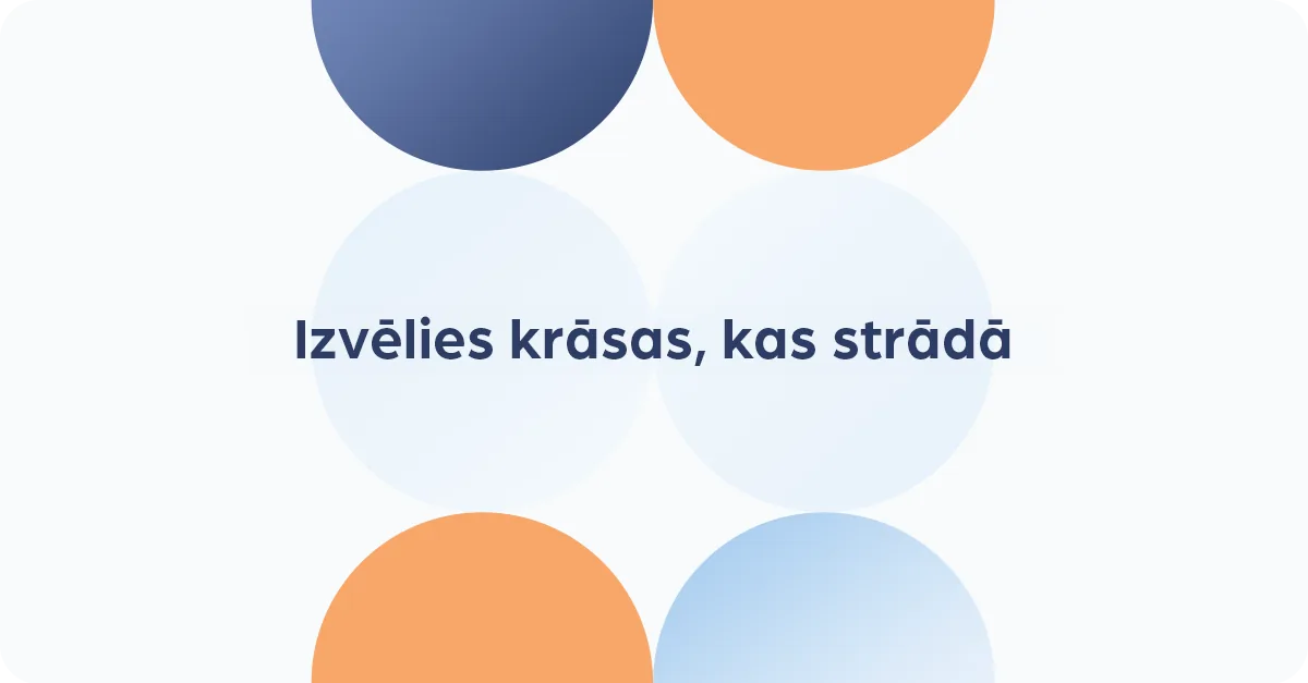 Kā izveidot krāsu paleti savai mājaslapai.