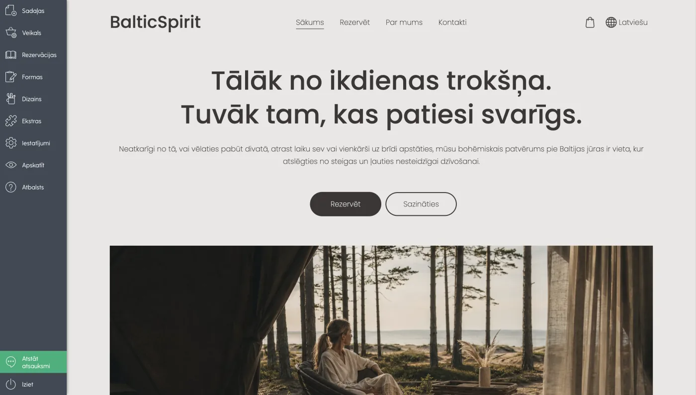 Aicinājuma rīkoties pogu piemēri sākumlapā.