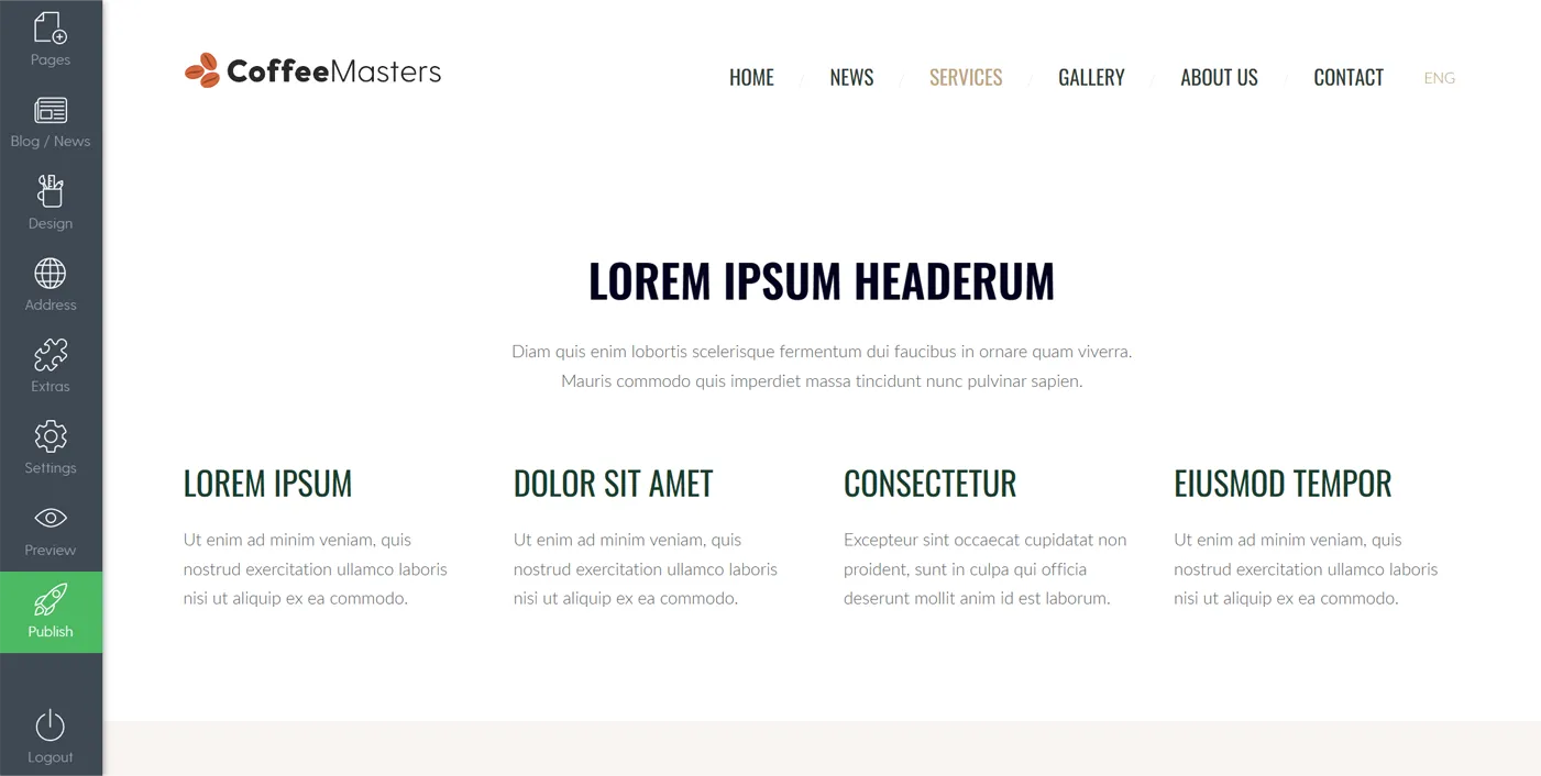 Example of a content block