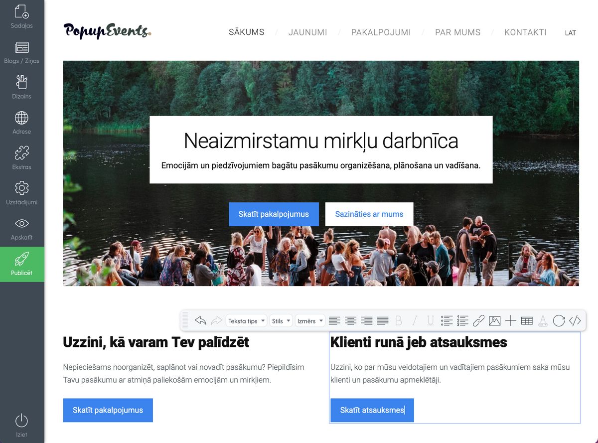 Veiksmīgs mājas lapas teksts